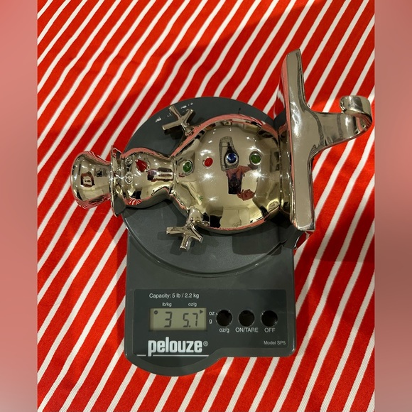 POTTERY BARN Christmas Tree Stocking Hangers Silver Tone - set of 2 - Picture 8 of 9